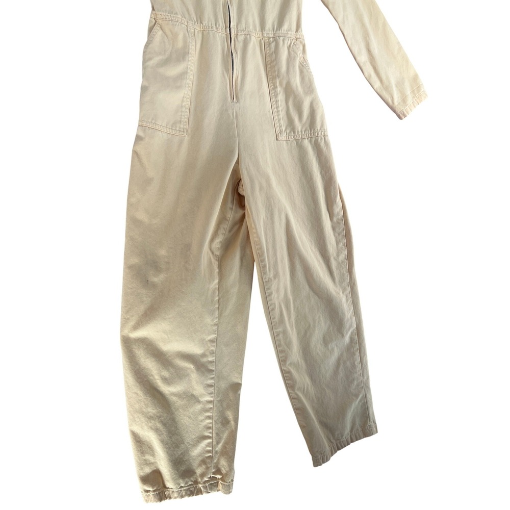 BDG Utility Boiler Jumpsuit Yellow Cotton Long Sleeve Zip Up Size Small UO - Picture 11 of 12